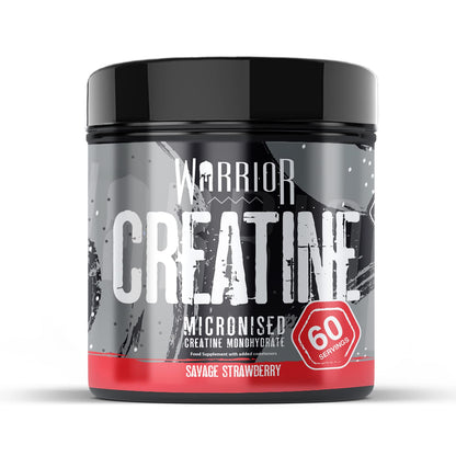 Warrior Creatine Monohydrate Powder – Micronised for Easy Mixing and Consumption – Proven to Improve Physical Performance / Recovery, 5g Servings (Unflavoured, 300g)