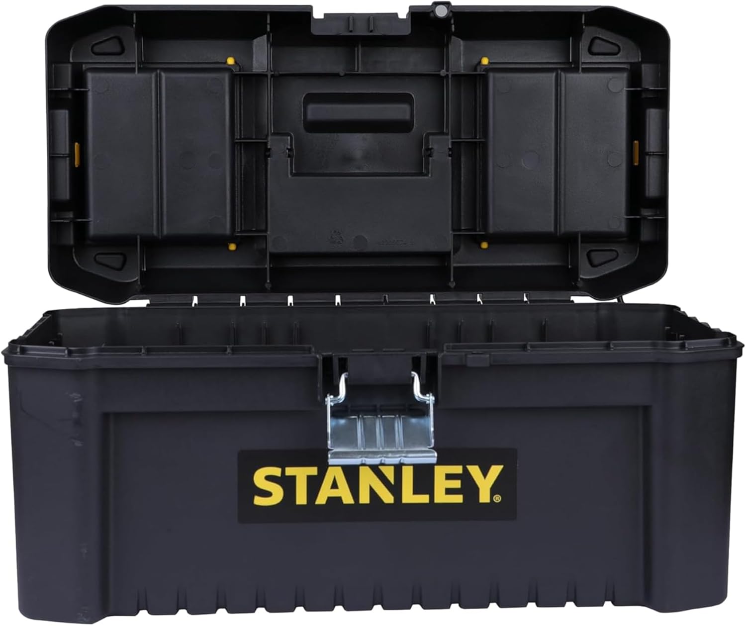 STANLEY Essential Tool Box (16in), Durable Storage Solution with Removable Tote Tray and Organisers, for Parts and Tools Storage, STST1-75518