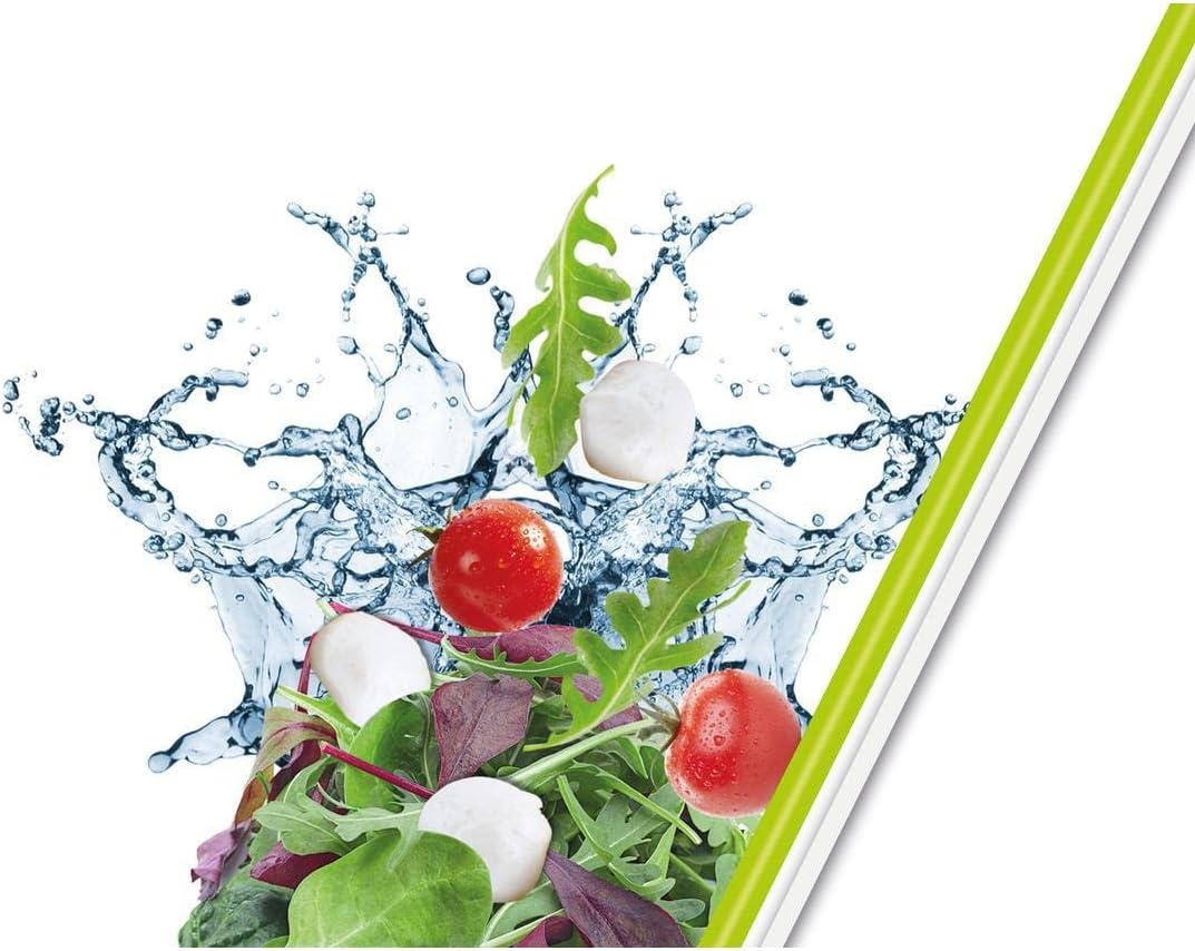 Tefal Master Seal To Go Salad Bowl, Round Food Storage, Clear, Green, 1 l