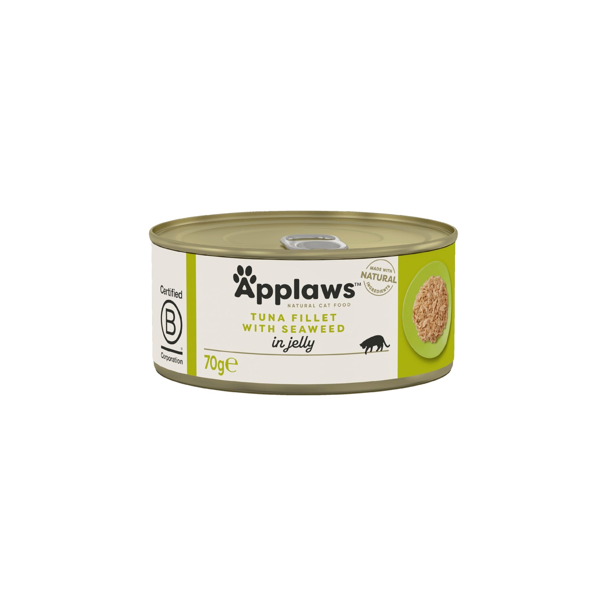 Applaws Natural Wet Cat Food, Multipack Chicken and Fish Selection in Broth 70 g Tin (Pack of 12)