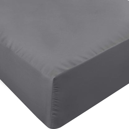 Utopia Bedding Fitted Sheet Double, White - Deep Pocket 14 inch (35 cm) - Easy Care - OEKO-TEX Certified - Soft Brushed Microfibre Fabric - Shrinkage and Fade Resistant - Bottom Sheet