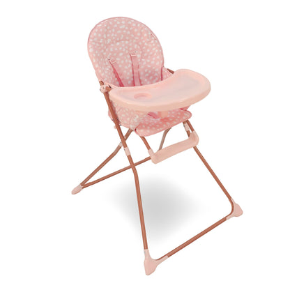 My Babiie MBHC1 Compact Highchair – Ultra Lightweight (5kg), Foldable, Easy Clean, Padded Seat, Footrest, Tray Cup Holder, for Toddler, from 6 Months to 3 Years (15kg) – Elephants