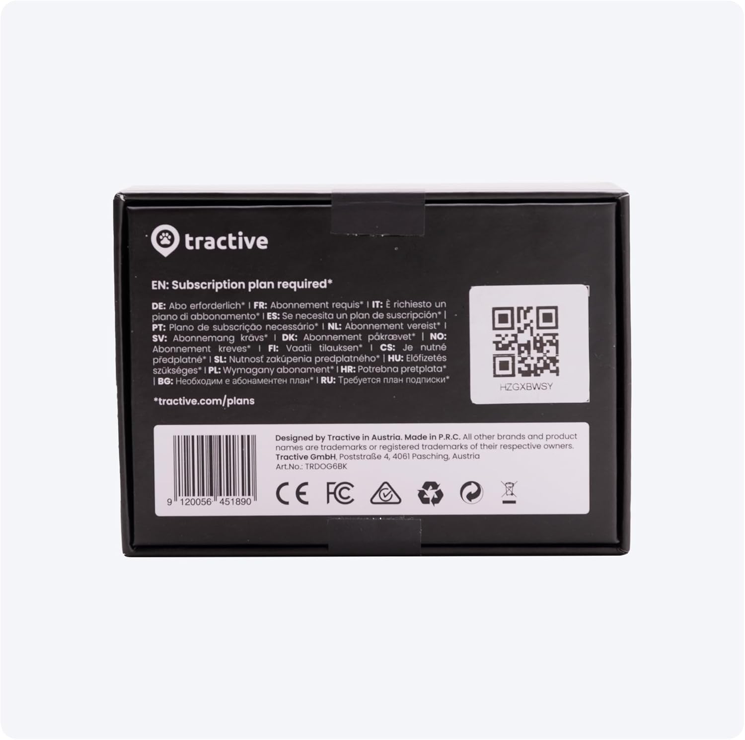 Tractive GPS Dog Tracker | 2025 Edition | Market leader | Real-time location tracking | Escape Alerts | Activity Monitoring | Health Alerts | Bark Monitoring (Black)
