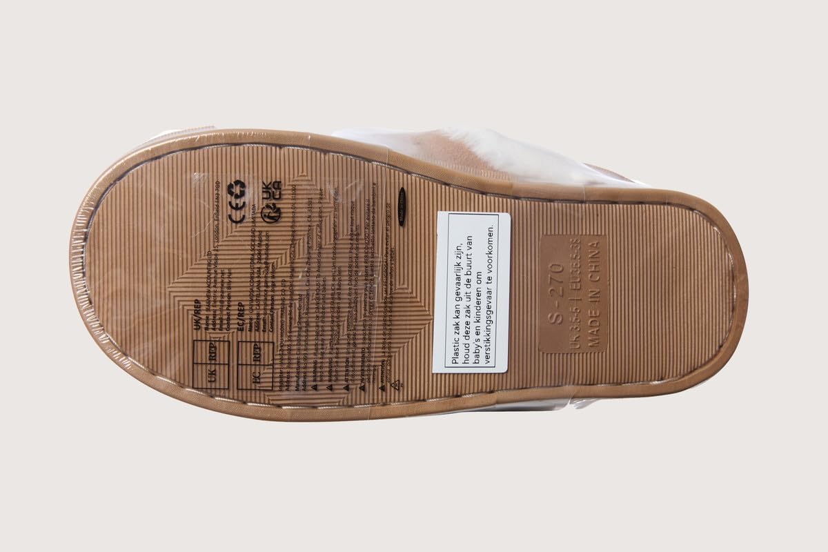 Donpapa Slippers Women Men With Memory Foam Fluffy Winter Ladies Cosy Warm Anti-Slip Plush Fleece Lined House Shoes Indoor Outdoor