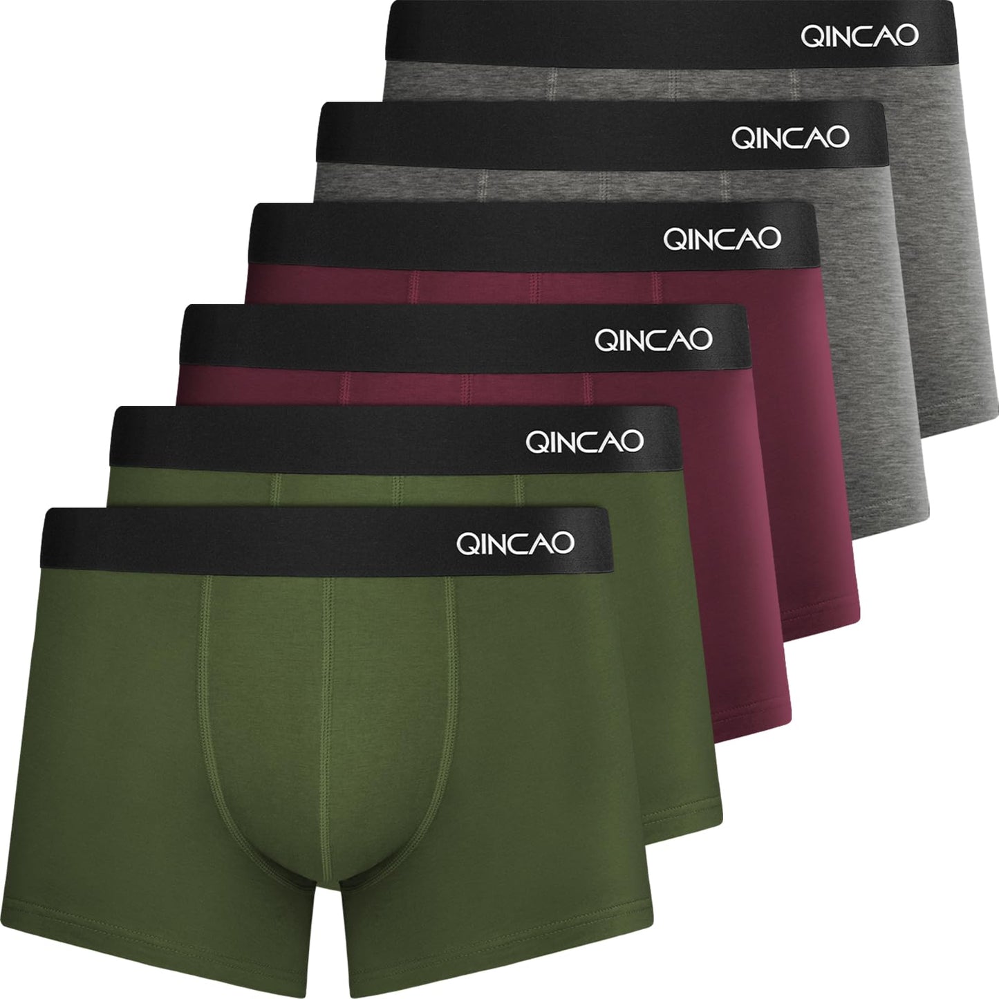 Boxer Shorts Mens 6 Pack, No Itchy Labels, Cotton Underwear Retro Trunks, Underwear Gift Set