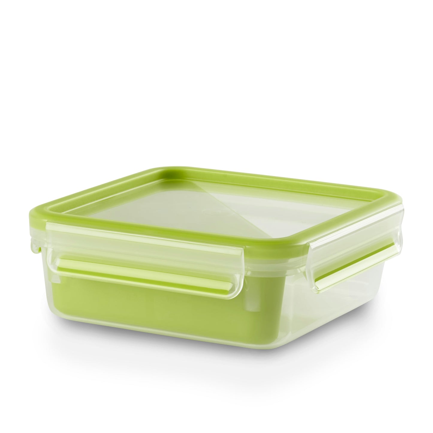Tefal Master Seal To Go Salad Bowl, Round Food Storage, Clear, Green, 1 l