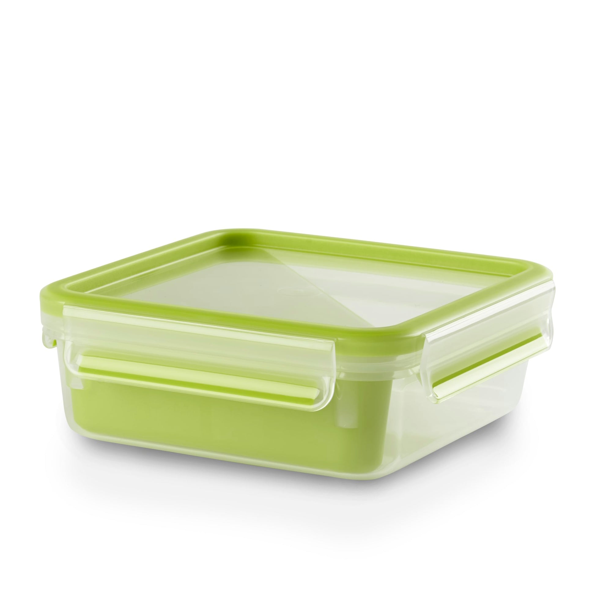 Tefal Master Seal To Go Salad Bowl, Round Food Storage, Clear, Green, 1 l