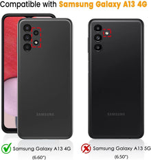 LeYi for Samsung Galaxy A13 4G Phone Case and 2 Tempered Glass Screen Protector + 2 Camera Lens Protector, Ring Holder Shockproof Military Grade Protective Mobile Phone Cover for Samsung A13 Rose Gold
