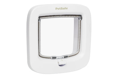 PetSafe, Microchip Activated Cat Flap, Exclusive Entry, Easy Install, 4 Way Manual Locking, Energy Efficient, Draught Excluder, Convenient - White