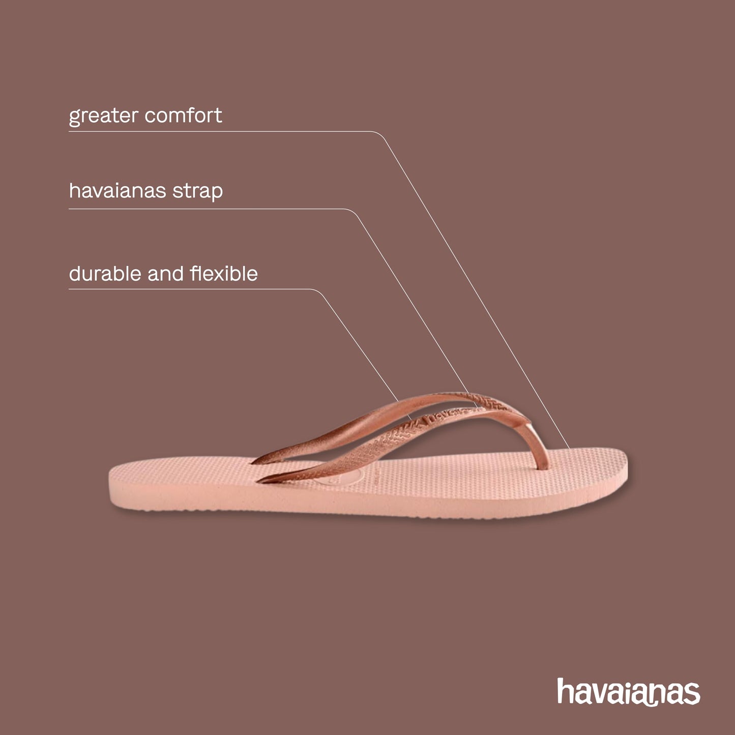 Havaianas - Slim, Stylish, Durable and Versatile Flip-Flops, with Textured Sole for Grip and Support, Women