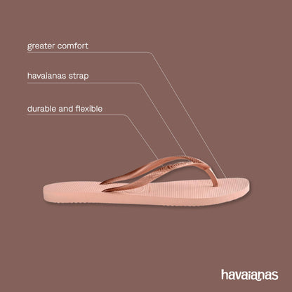 Havaianas - Slim, Stylish, Durable and Versatile Flip-Flops, with Textured Sole for Grip and Support, Women