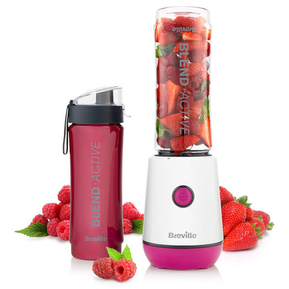Breville Blend Active Personal Blender & Smoothie Maker | 350W | 1 Portable Blend Active Bottle (600ml) | Leak Proof Lid | Black & Gold [VBL251]