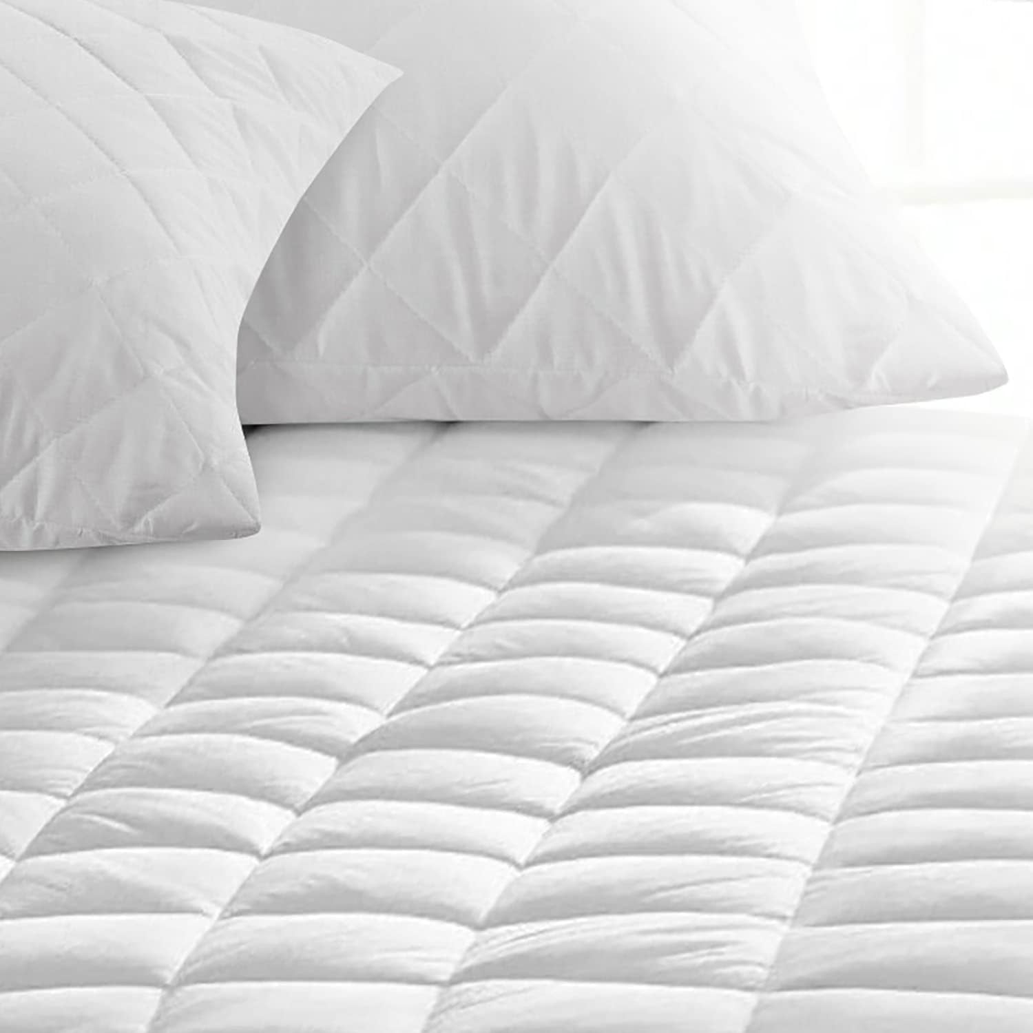 Yorkshire Bedding Double Mattress Protector 30 Cm Extra Deep Anti Allergy Microfiber Fitted Mattress Cover Double Bed (135 X 190 + 30cm)