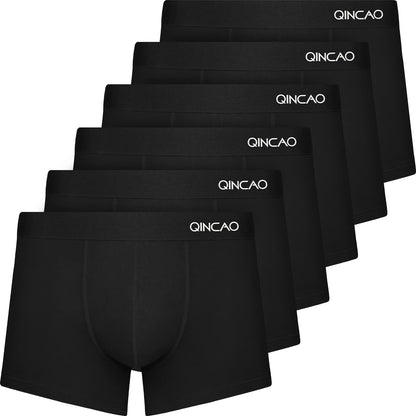 Boxer Shorts Mens 6 Pack, No Itchy Labels, Cotton Underwear Retro Trunks, Underwear Gift Set