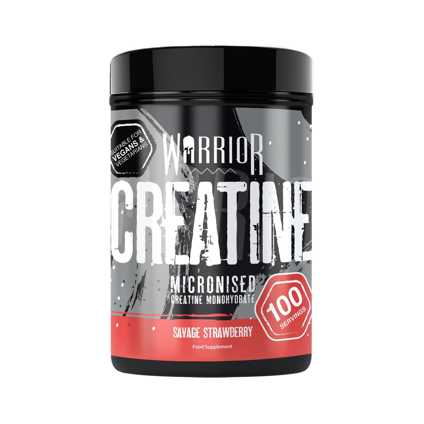 Warrior Creatine Monohydrate Powder – Micronised for Easy Mixing and Consumption – Proven to Improve Physical Performance / Recovery, 5g Servings (Unflavoured, 300g)