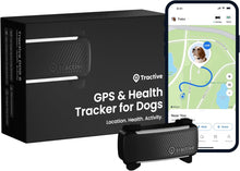 Tractive GPS Dog Tracker | 2025 Edition | Market leader | Real-time location tracking | Escape Alerts | Activity Monitoring | Health Alerts | Bark Monitoring (Black)