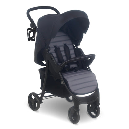 My Babiie MB30 Pushchair – from Birth to 4 Years (22kg), Easy Compact Fold, Large Shopping Basket, Adjustable Handle, Stroller Includes Cup Holder, Rain Cover – Oatmeal