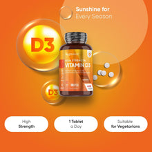 Vitamin D3 4000IU | 400 Tablets | 1+ Year Supply | 8mm Micro Vitamin D Tablets | Easy to Swallow VIT D | One A Day Vitamin D Supplement | Made in The UK