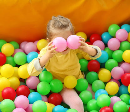 Playballs, Crush-Proof, Colourful Pit Balls for Kids Baby-Approved Multi-Pack Toddler Ball Pit, Smooth Plastic Balls, No Sharp Edges, Non-Toxic & BPA Free.