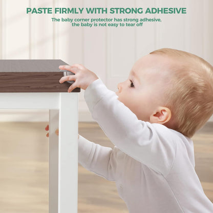 Peakally Corner Protectors for Baby Pack of 12, Thick Table Furniture Edge Protectors for Kids with Strong Adhesion, Corner Guard & Edge Safety Bumpers Clear - 6 R and 6 L