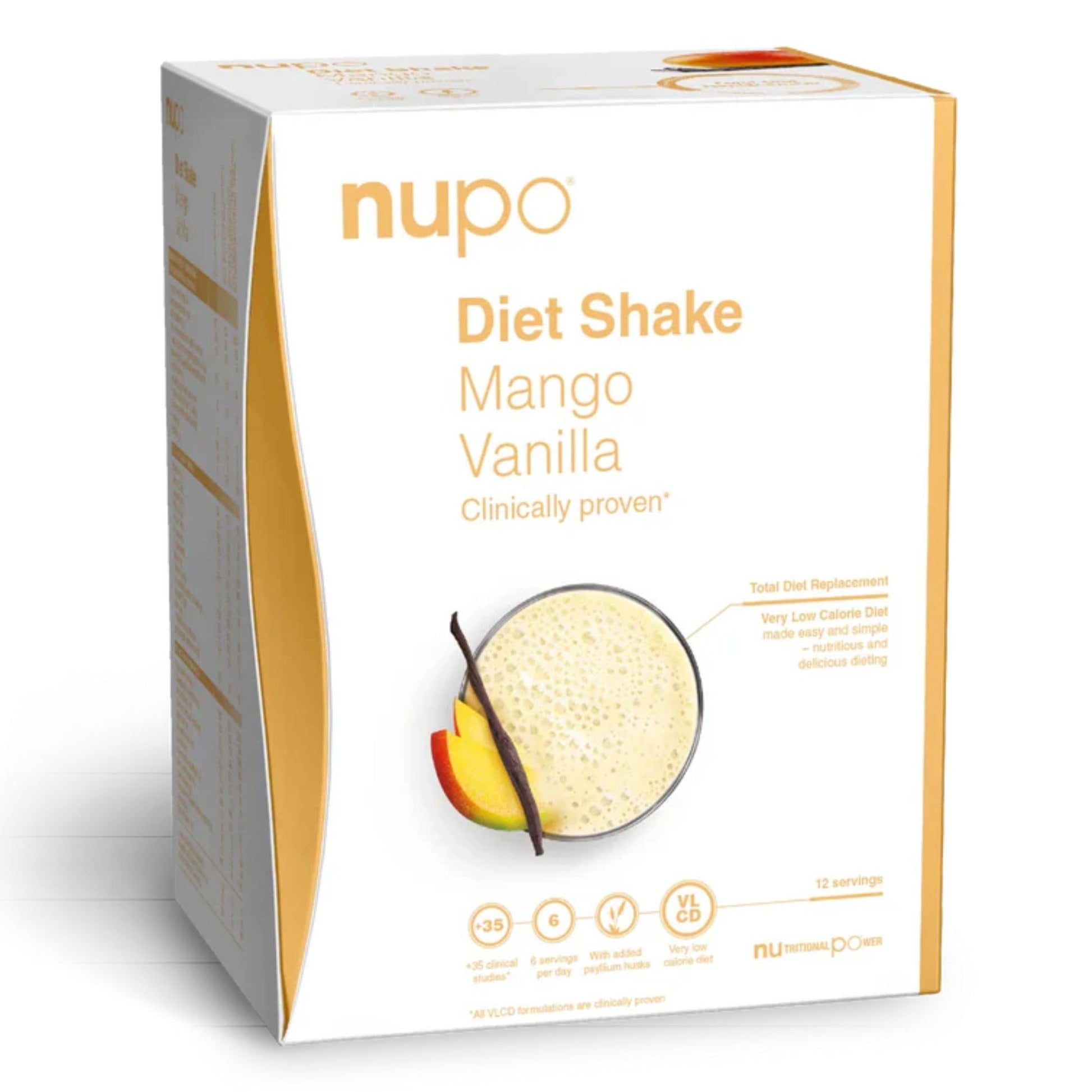 NUPO Diet Shake Chocolate – Premium diet shakes for weight management I Clinically proved meal replacement shake for weight control I 12 Servings I Very Low-Calorie Diet, GMO Free