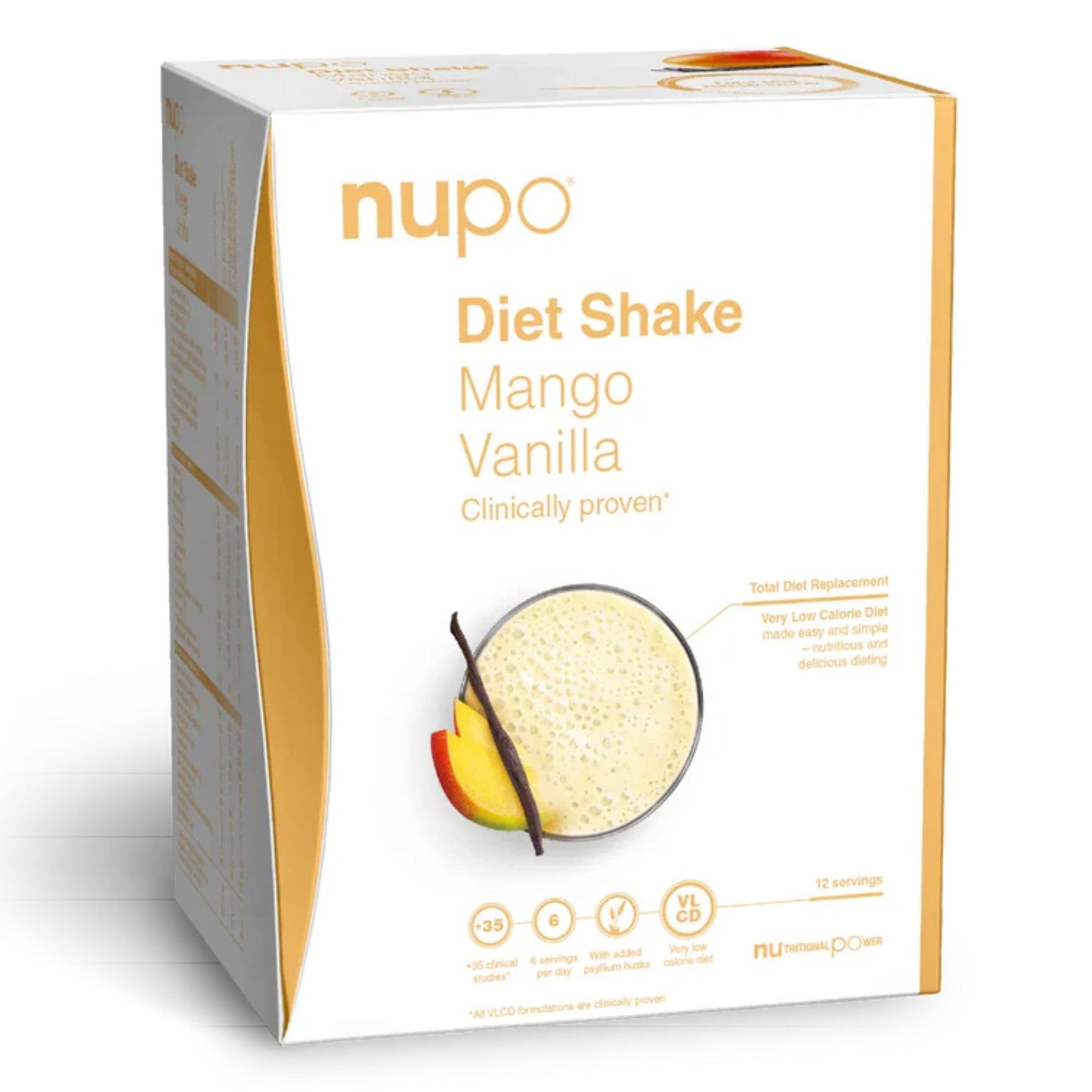 NUPO Diet Shakes for Weight Loss for Women & Men (12 Servings) | Tasty Meal Replacement Drinks | Clinically Proven Food Replacement Shakes for Weight Management I Very Low-Calorie Diet, GMO Free