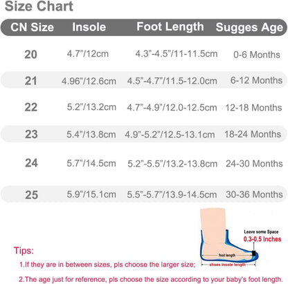 Toddler Sock Shoes Cute Baby First Walking Shoes Soft Sole with Grips for Boys Girls