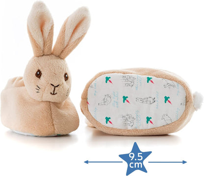 Official Peter Rabbit Baby Booties - Newborn Crib Shoes for Boys and Girls - Unisex Baby Slippers by Rainbow Designs