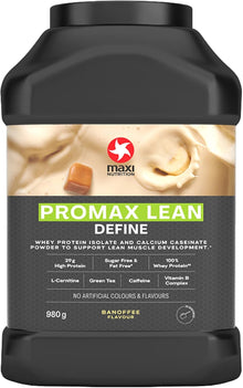 MaxiNutrition - Promax Lean, Banoffee - Whey Protein Powder for Weight Loss and Lean Muscle Development – Sugar Free and Fat Free, Vegetarian-Friendly, 29g Protein, 128 kcal per Serving, 980g