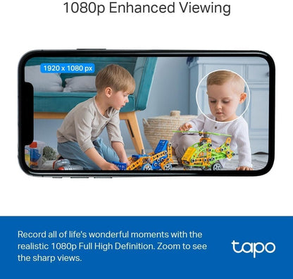 Tapo TC60 Indoor Camera House Security Camera, WiFi Camera, No Monthly Fee, AI Detection, Dog Puppy Camera, Baby Camera Monitor, CCTV, 2-way Talk, Advanced Night Vision, Works with Alexa & Google