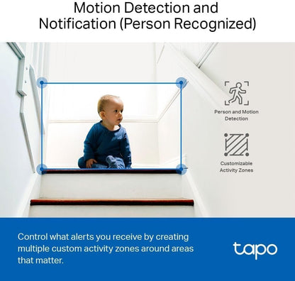 Tapo TC60 Indoor Camera House Security Camera, WiFi Camera, No Monthly Fee, AI Detection, Dog Puppy Camera, Baby Camera Monitor, CCTV, 2-way Talk, Advanced Night Vision, Works with Alexa & Google