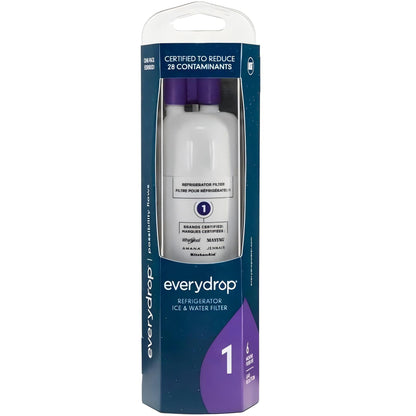 Genuine EveryDrop EDR1RXD1 Refrigerator water filter 1, Replacement for whirlpool Maytag Amana – 1 to 4 Pack
