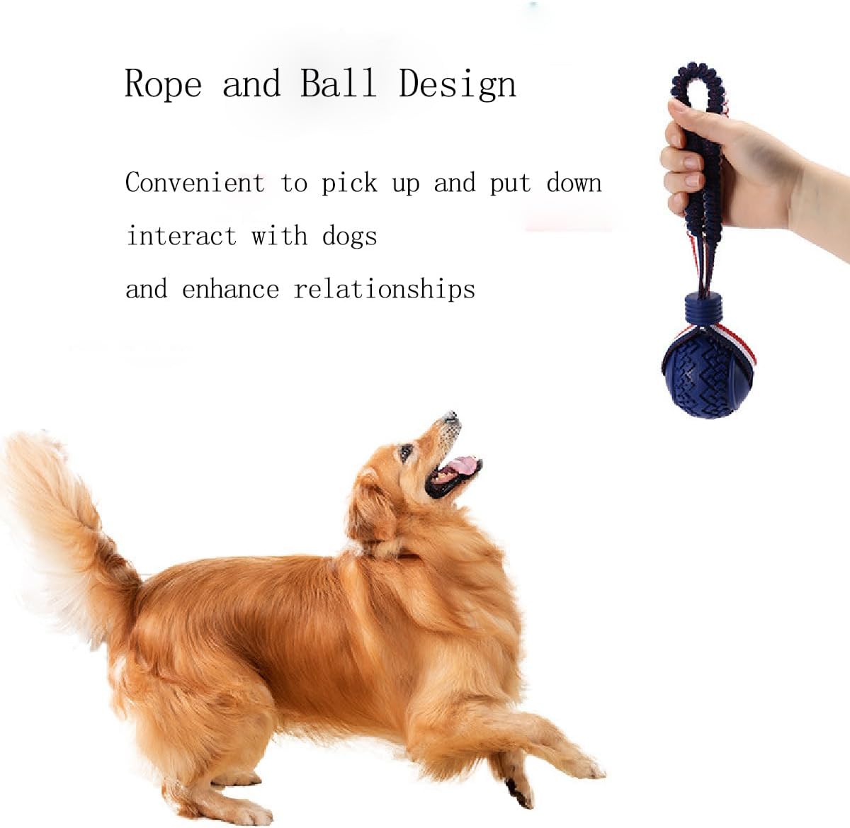 Dog Ball With Rope Toy Ball On A Rope Dog Toy For Medium And Small Dog Tough Rope Toy Non Toxic And Durable Dog Balls Toys