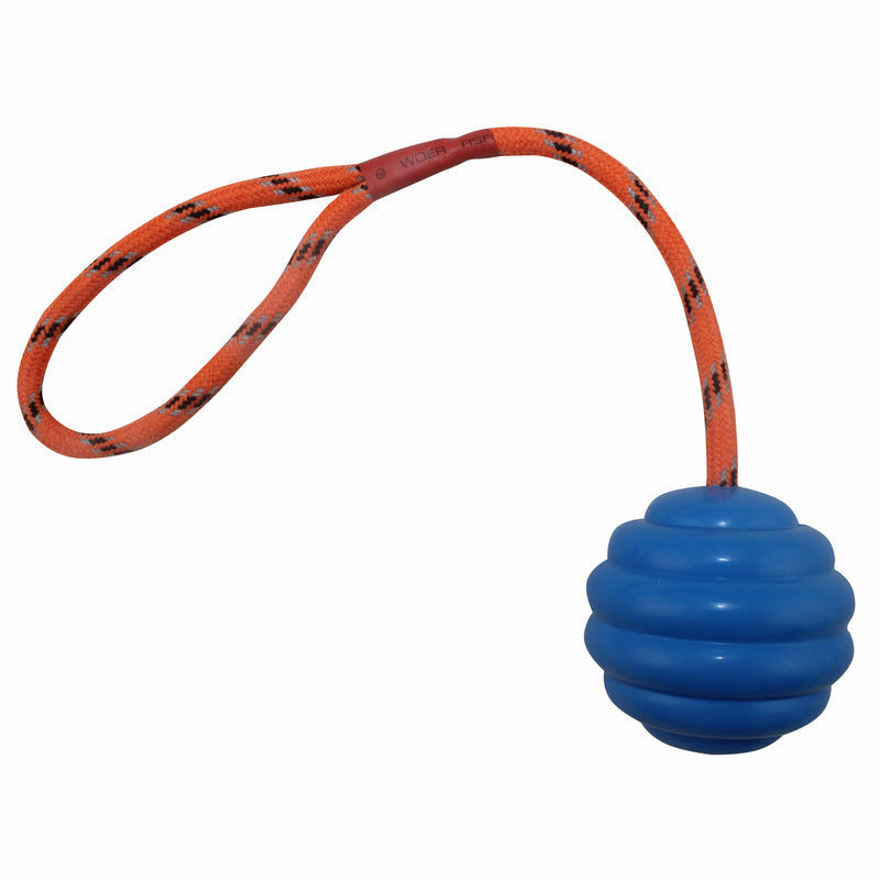 TUGME Ball Multi-color Optional Rubber Bite-resistant Molar Clean Tooth Rope Knot Interactive Training Pet Toy