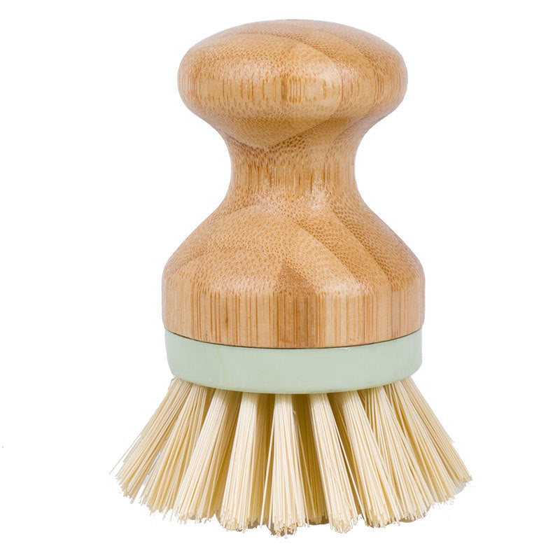 Japanese Style Pure Solid Wood Round Head Pliable Cooktop Dishwashing Brush