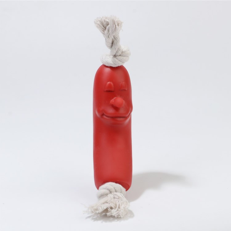 TUGME Puppy Funny Ham Sausage Dog Chew Toys Pet Supplies Interactive Dog Ball Toys For Large Dogs Bite Resistant Hot Dog Toy