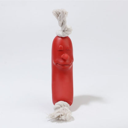 TUGME Puppy Funny Ham Sausage Dog Chew Toys Pet Supplies Interactive Dog Ball Toys For Large Dogs Bite Resistant Hot Dog Toy
