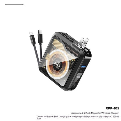 Unbounded Magnetic Power Bank With Plug