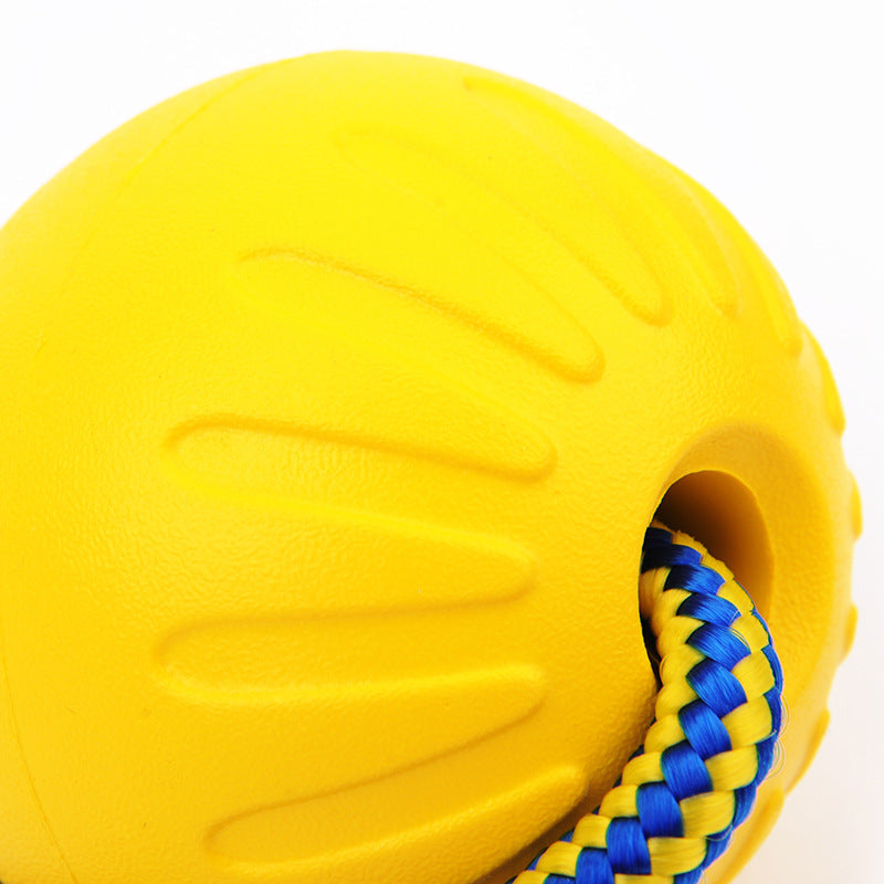 TUGME EVA Floating Pet Dog Training  Ball Puppy Bite Resistant Ball With Rope Pet Training Ball Chew Toys For Pet Supplies