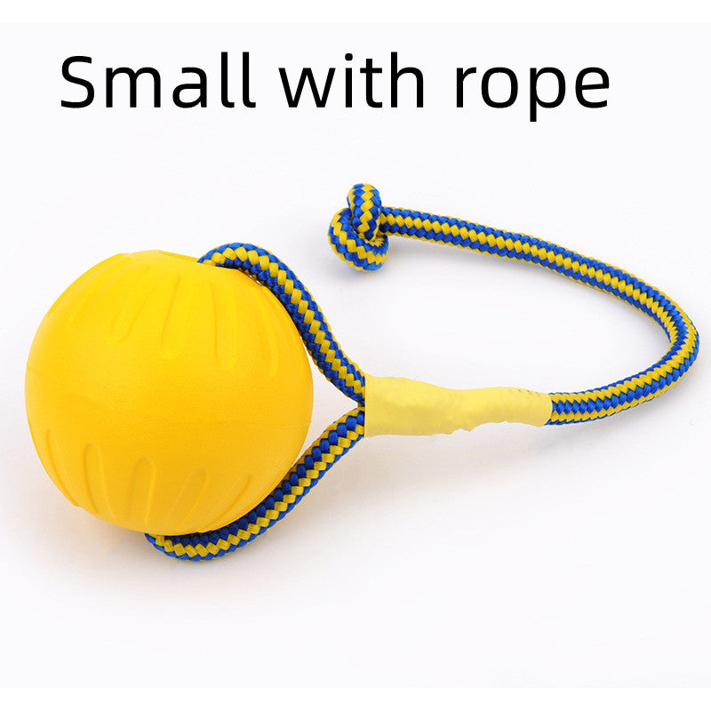 TUGME EVA Floating Pet Dog Training  Ball Puppy Bite Resistant Ball With Rope Pet Training Ball Chew Toys For Pet Supplies