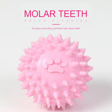 TUGME Dog Chewing Toy Interactive Rubber Ball For Small Large Dog Cat Pet Tooth Cleaning Indestructible Footprint Ball Pet Accessories