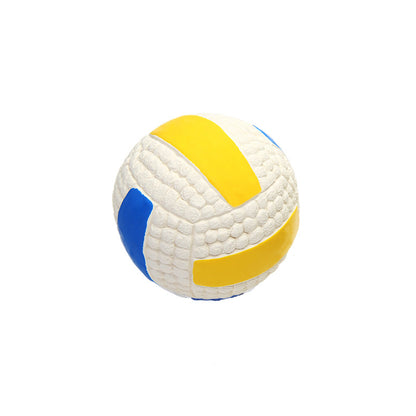 TUGME Dog toy bite-proof teeth molar latex toy ball pet interactive sound training ball pet supplies