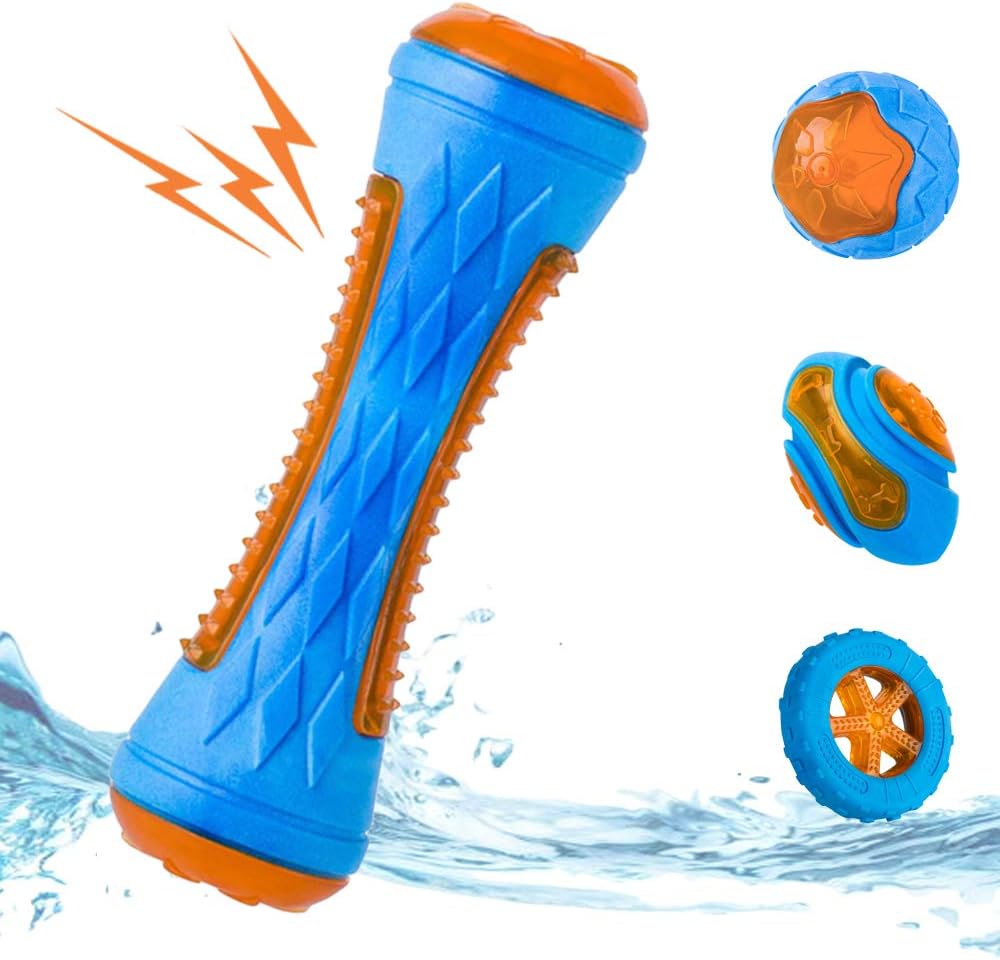 TUGME Dog Squeaky Toys Pool Toys Floating Toys For Interactive Fetch Play Dog Beach Toy