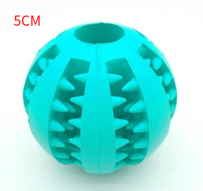 TUGME Pet Slow Feeder Dog Toy Cute Funny Rubber Dog Ball Toy