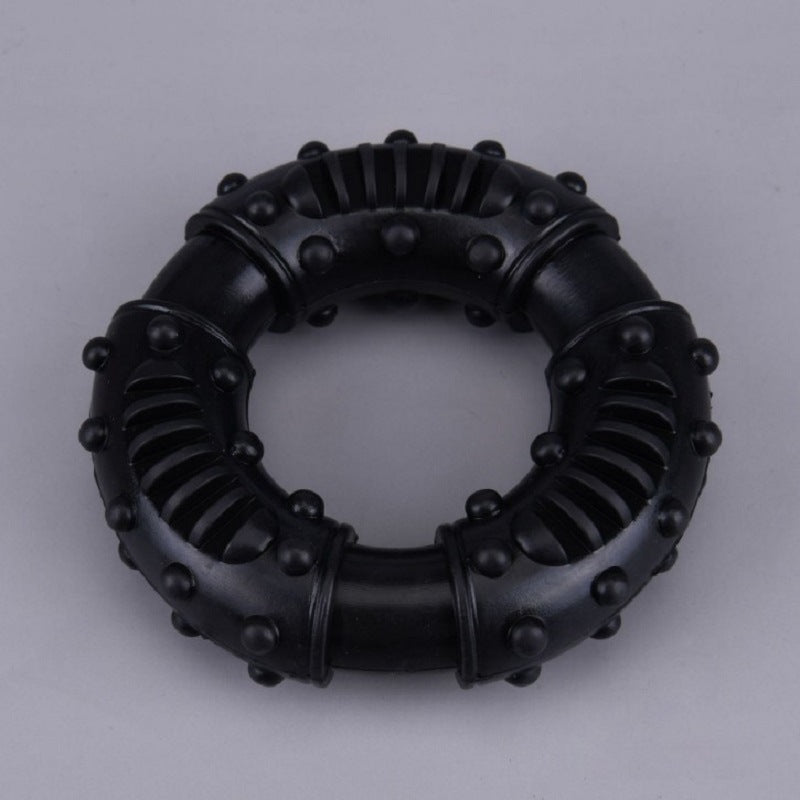 TUGME Pet Supplies Chewing Teeth Cleaning Teeth Rubber Interactive Circle Dog Toy Donut Donut Pet Toy