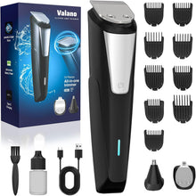 Beard Trimmer Hair Clippers for Men - All-in-One Cordless Nose & Ear Hair Trimmer Grooming Kits with Zero Gapped T-Blade Electric Razor Shaver, 9 Guide Combs, Ideal Gifts for Men​