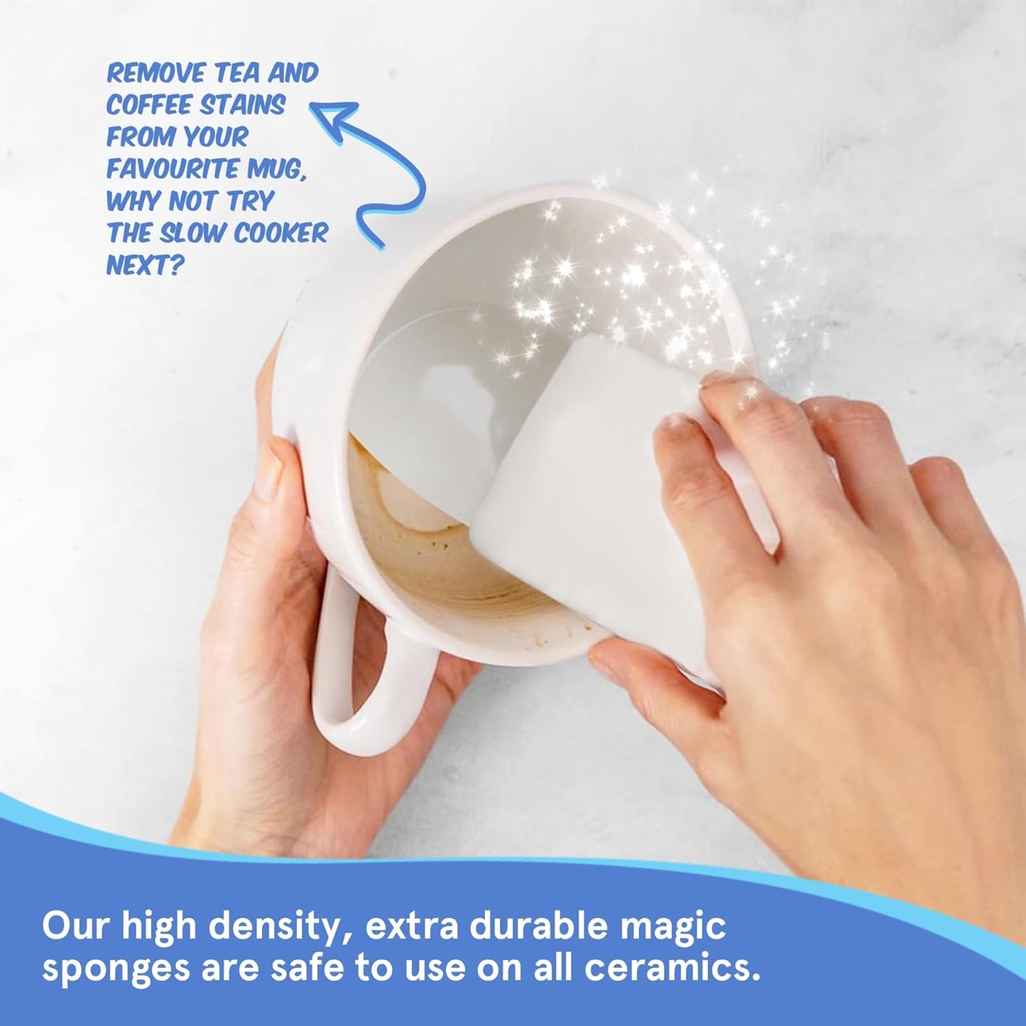 Magic Erasers for Cleaning by Smith’s | 10 Pack | Trusted by Professional Cleaners | Serving UK Homes for Over 10+ Years | 8X Stronger Than Cellulose | Chemical Free