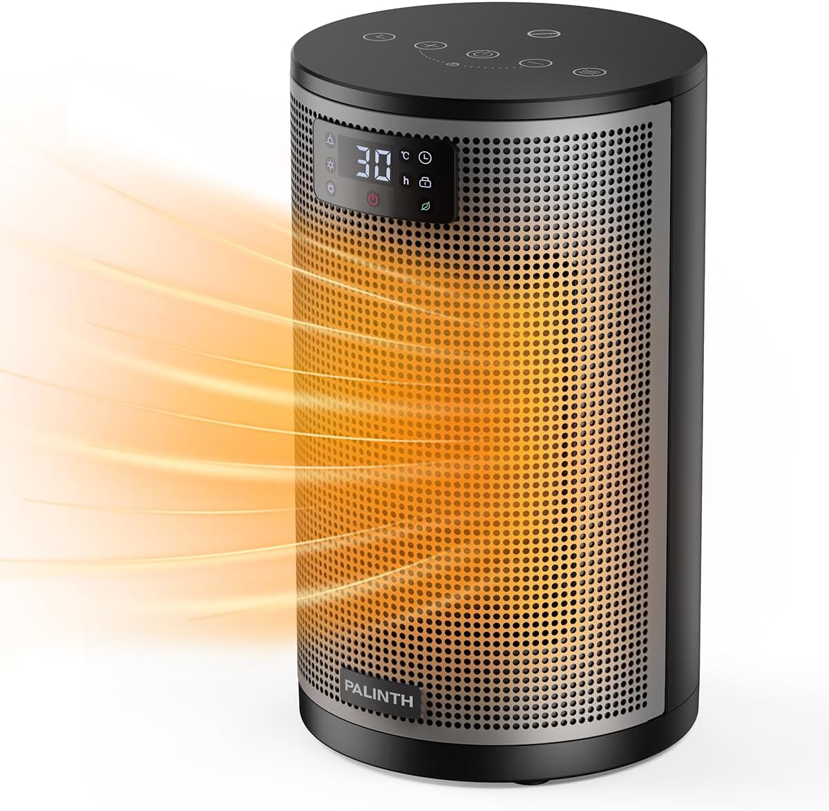 Electric Heater 1500W Space Silent Heaters for Home Low Energy, 4 Modes Portable Ceramic Fan Heater with Thermostat, Overheat & Tip Over Protection, 8H Timer, for Bedroom Indoor Use