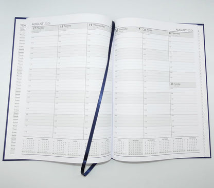 2026 Appointment Week to View A4 Diary, A4 WTV Planner Hardback Cover Casebound, Hourly Appointment Slots from 9:00 to 17:30 Monday to Friday, Black