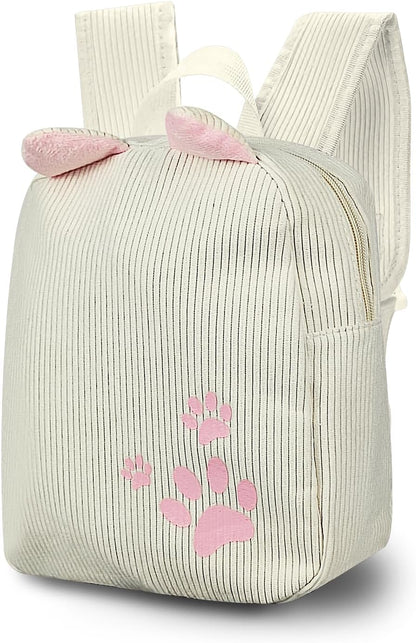 Girls Backpack, Corduroy Cute Backpack Mini Backpacks for Girls, Delicate Mini Backpack with Adjustable Strap for Travel, Party